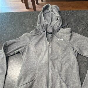 The North Face Heather Gray Full-Zip Hoodie